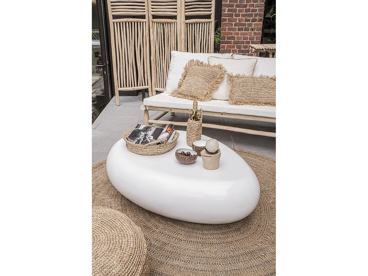 Les Plateaux En Panier De Raphia - Naturel - S