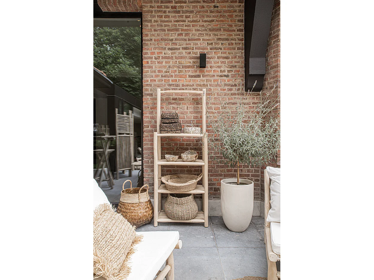 Les Plateaux En Panier De Raphia - Naturel - S