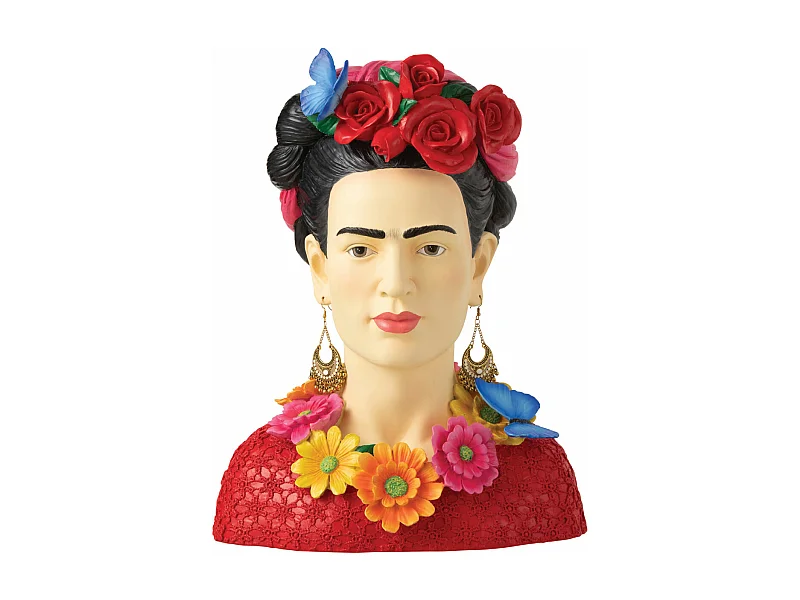 Statuette Déco Buste "Frida Khalo" 40cm Multicolore