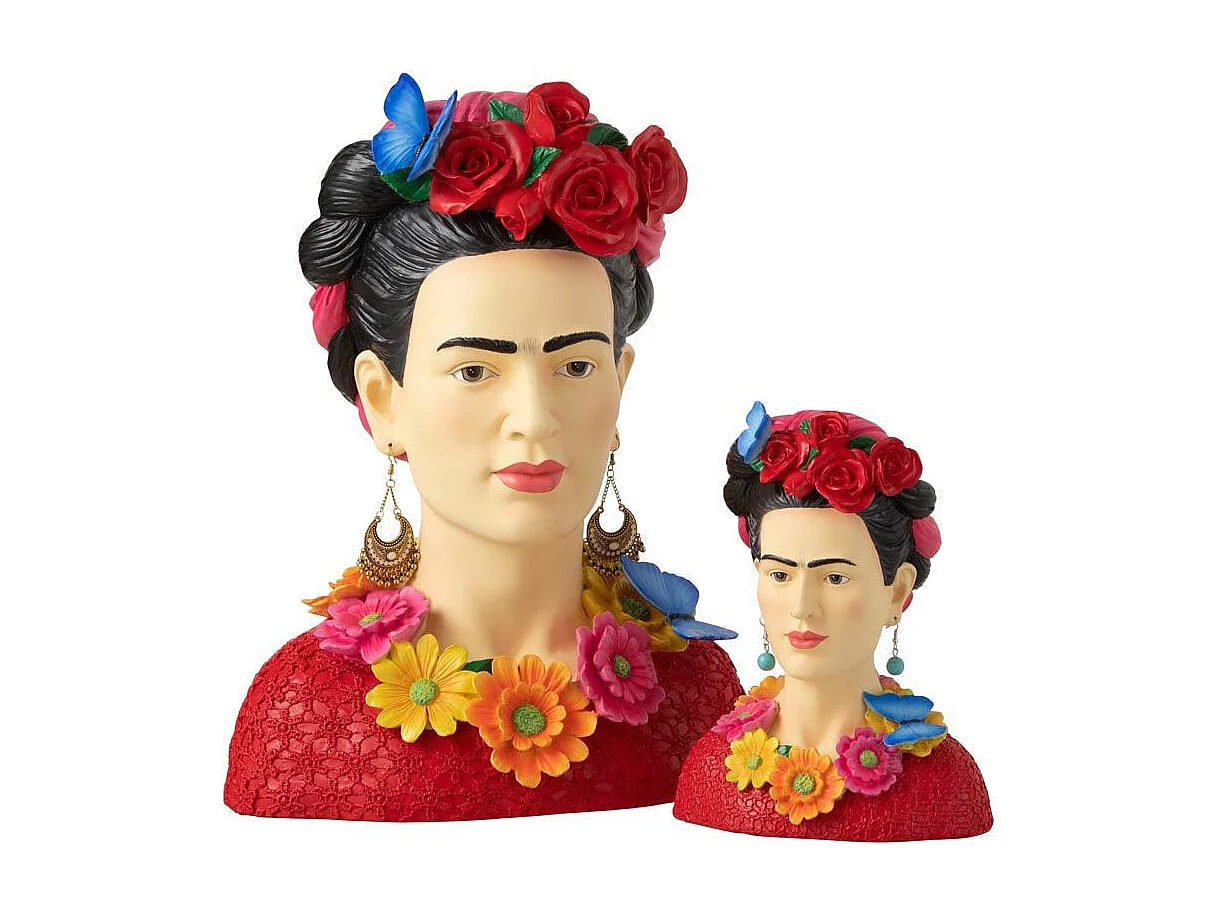 Statuette Déco Buste "Frida Khalo" 40cm Multicolore