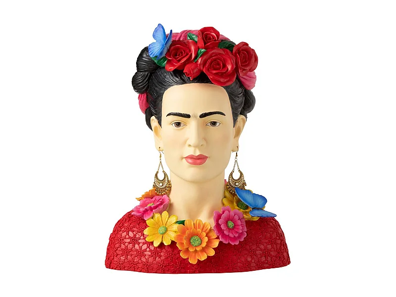 Statuette Déco Buste "Frida Khalo" 40cm Multicolore