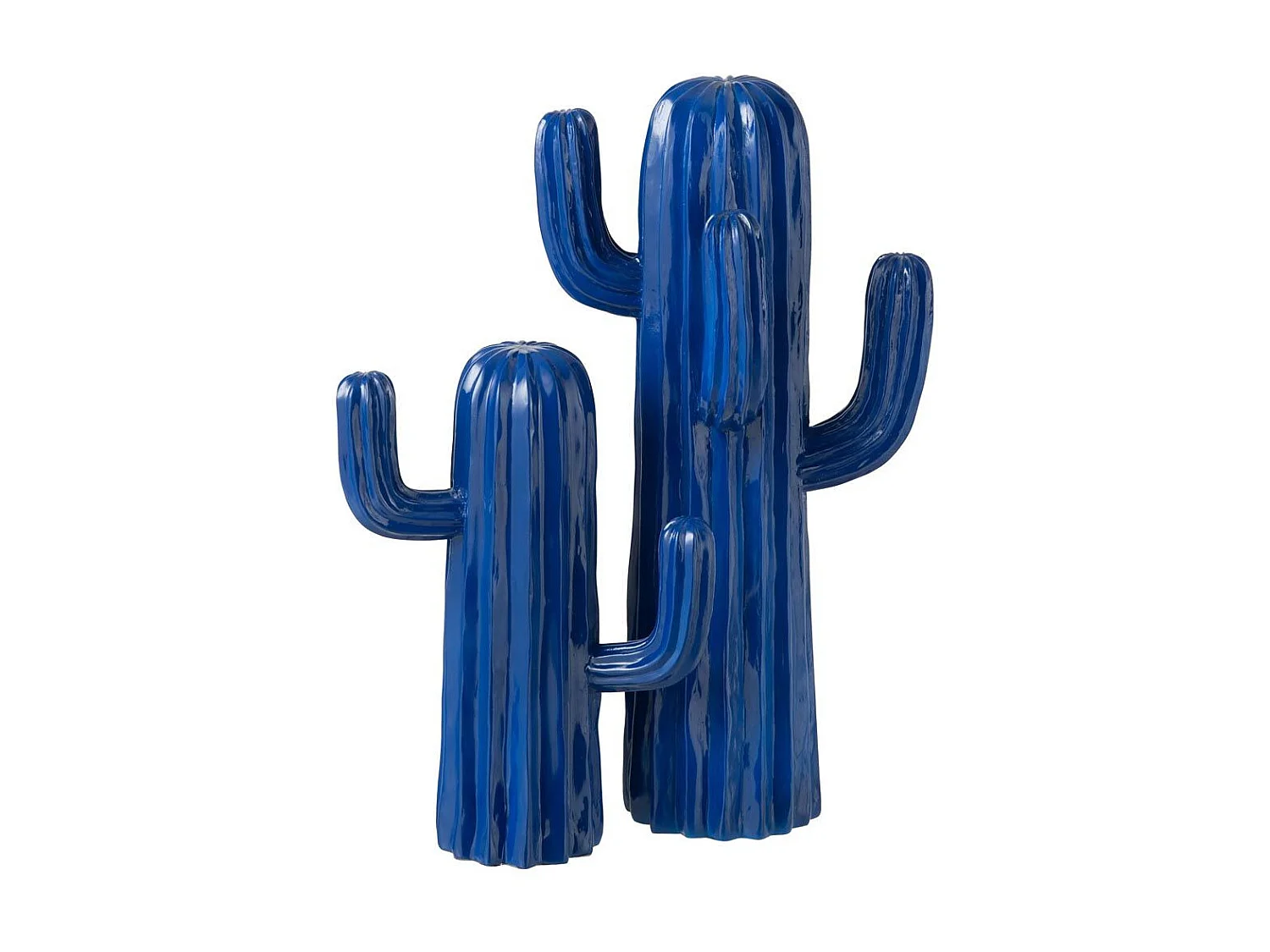 Cactus Déco "Mexican Fiesta" 42cm Bleu