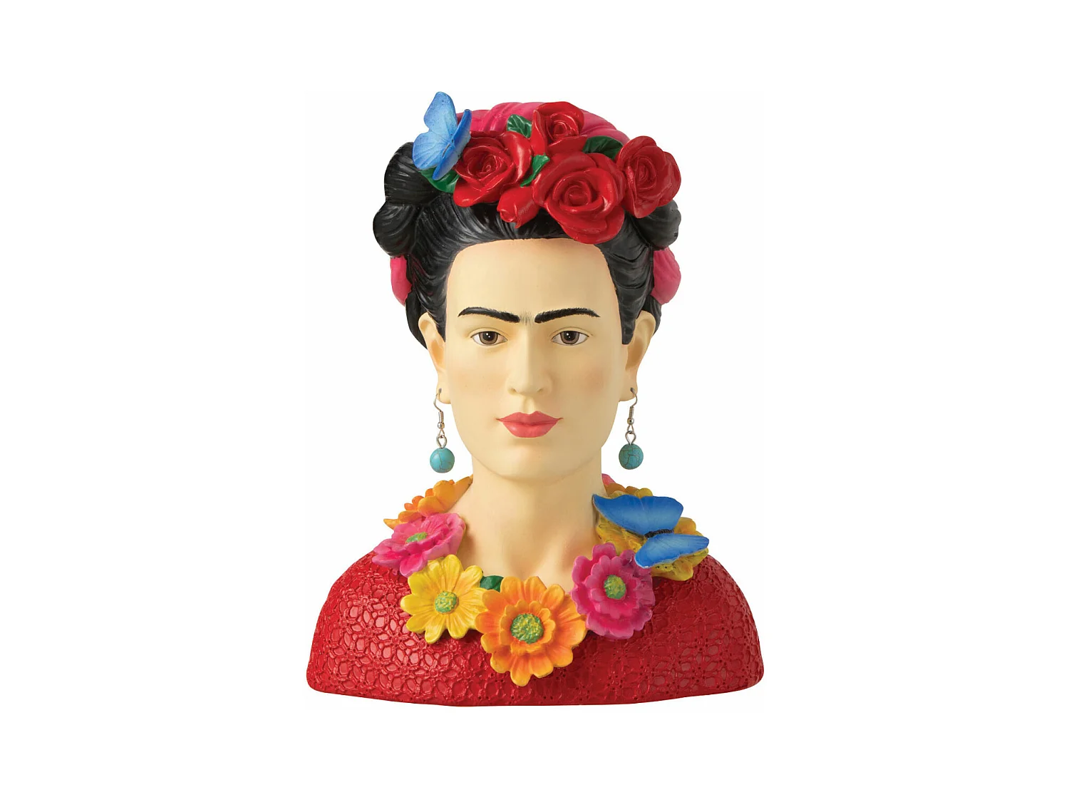 Statuette Déco Buste "Frida Khalo" 22cm Multicolore