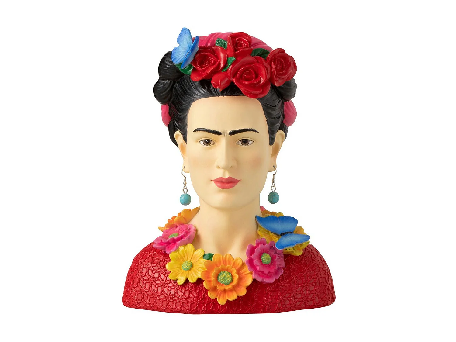Statuette Déco Buste "Frida Khalo" 22cm Multicolore