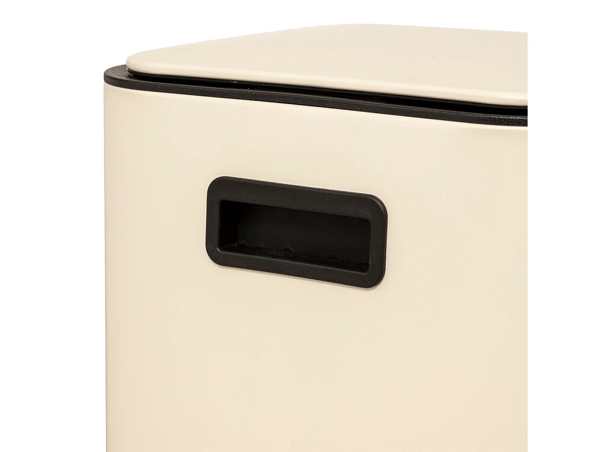 Poubelle de Cuisine à Pédale en Métal "Delta" 30L Argile