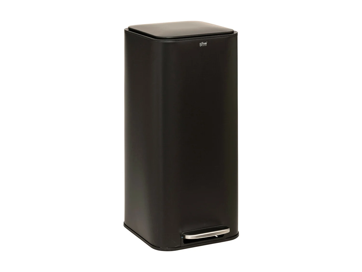 Poubelle de Cuisine à Pédale en Métal "Delta" 30L Noir