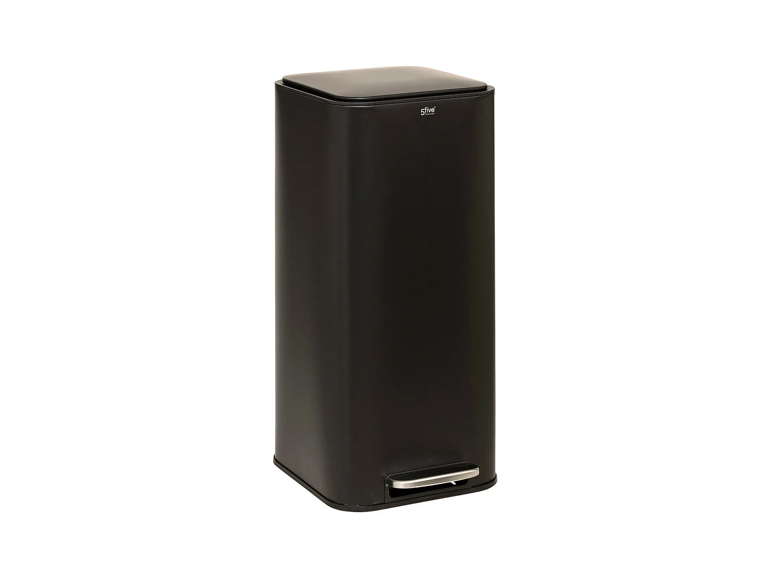 Poubelle de Cuisine à Pédale en Métal "Delta" 30L Noir