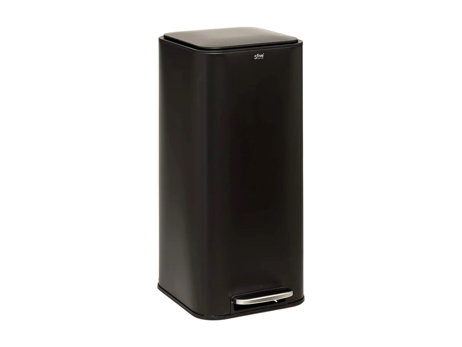 Poubelle de Cuisine à Pédale en Métal "Delta" 30L Noir