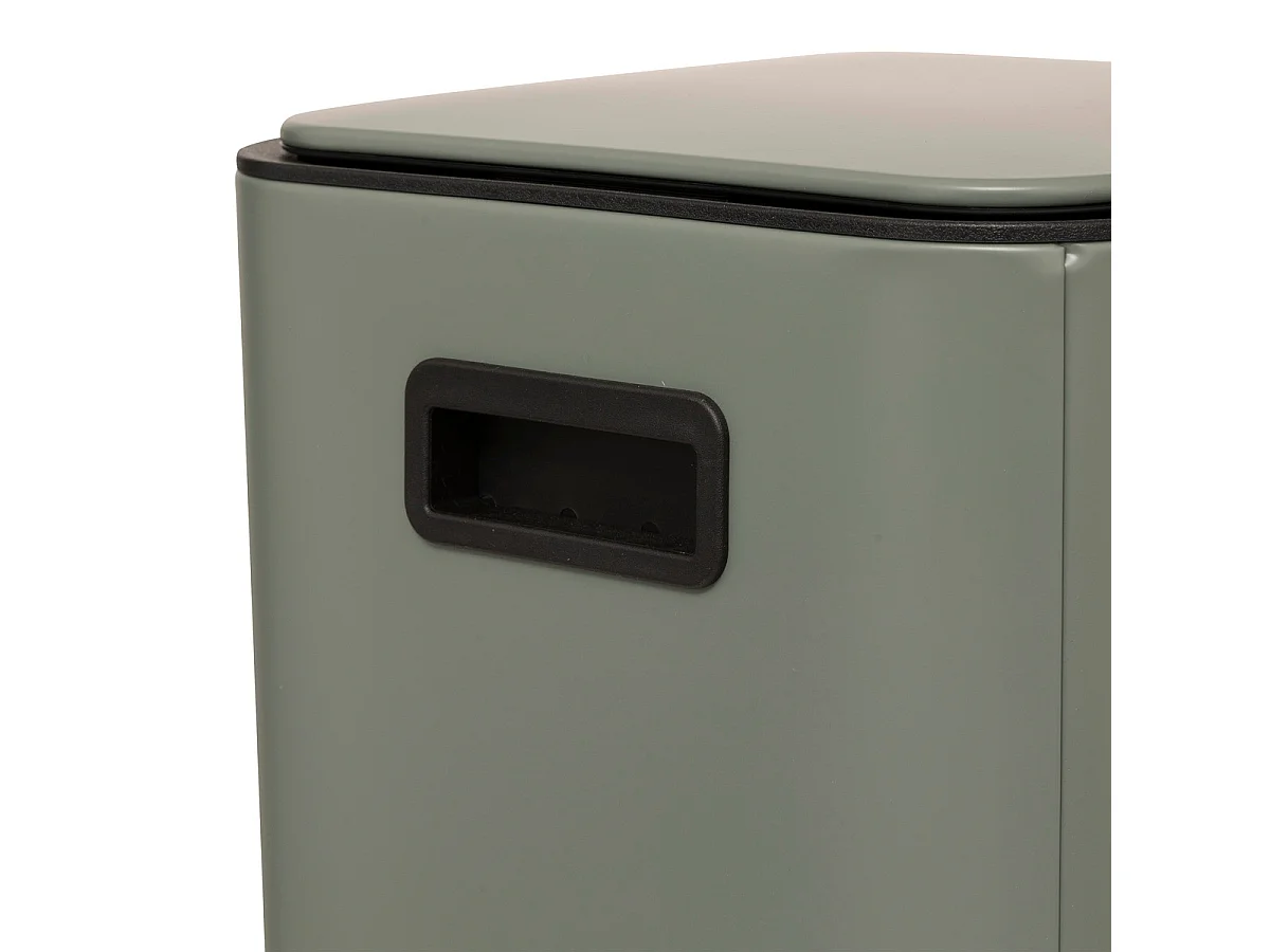 Poubelle de Cuisine à Pédale en Métal "Delta" 30L Vert