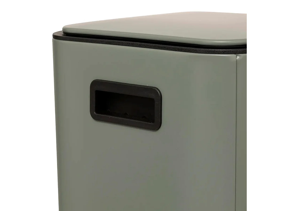 Poubelle de Cuisine à Pédale en Métal "Delta" 30L Vert