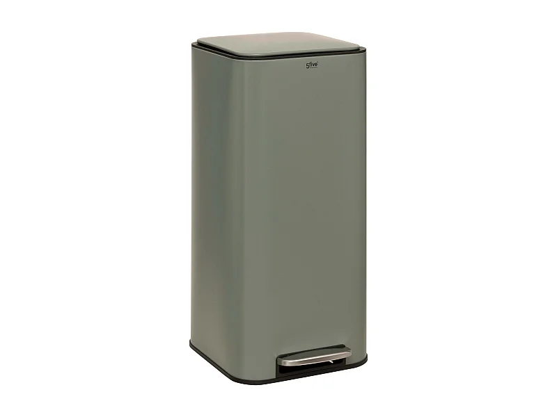 Poubelle de Cuisine à Pédale en Métal "Delta" 30L Vert