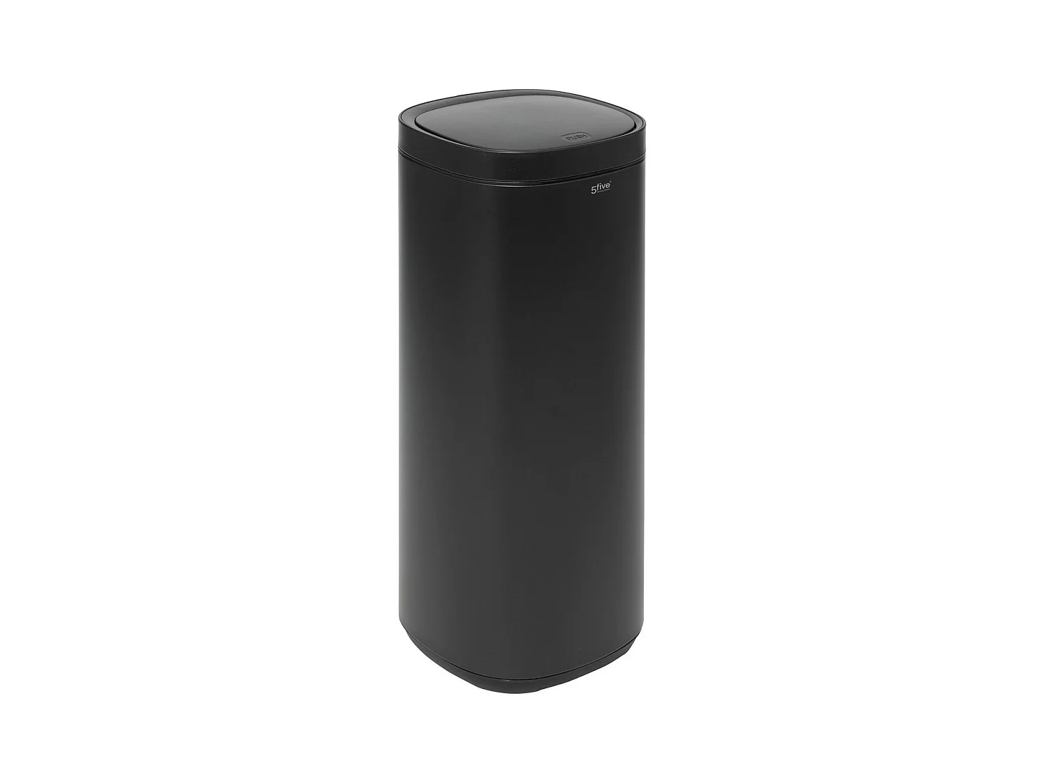 Poubelle de Cuisine Ouverture Pression "Inox" 50L Noir