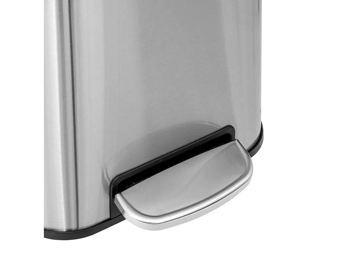 Poubelle de Cuisine à Pédale en Métal "Delta" 30L Inox