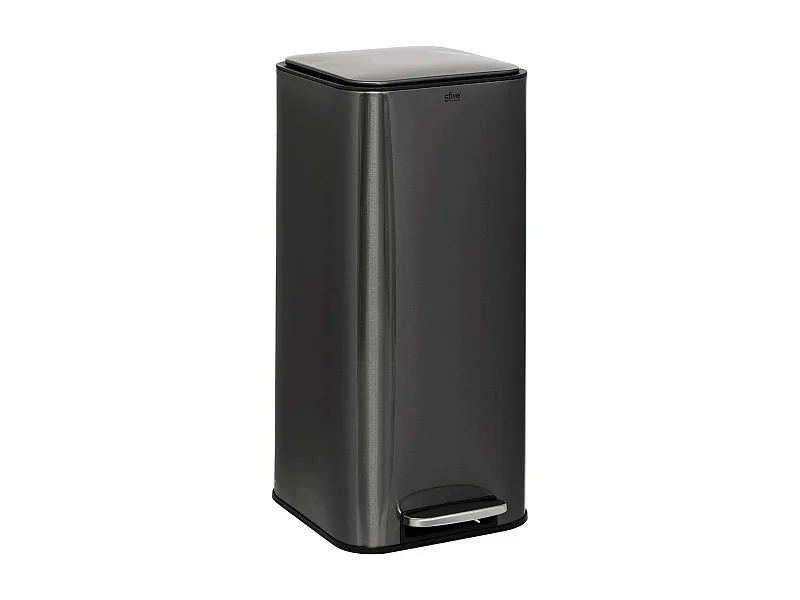 Poubelle de Cuisine à Pédale en Métal "Delta" 30L Carbonne