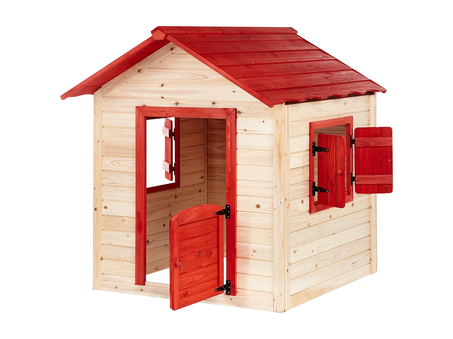 Cabane de jardin pour enfants PELOPIO Bois de sapin Marron clair