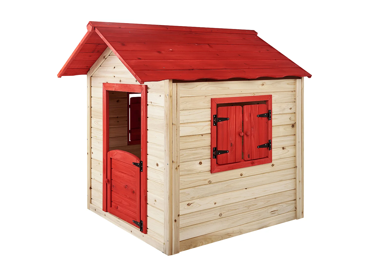 Cabane de jardin pour enfants PELOPIO Bois de sapin Marron clair