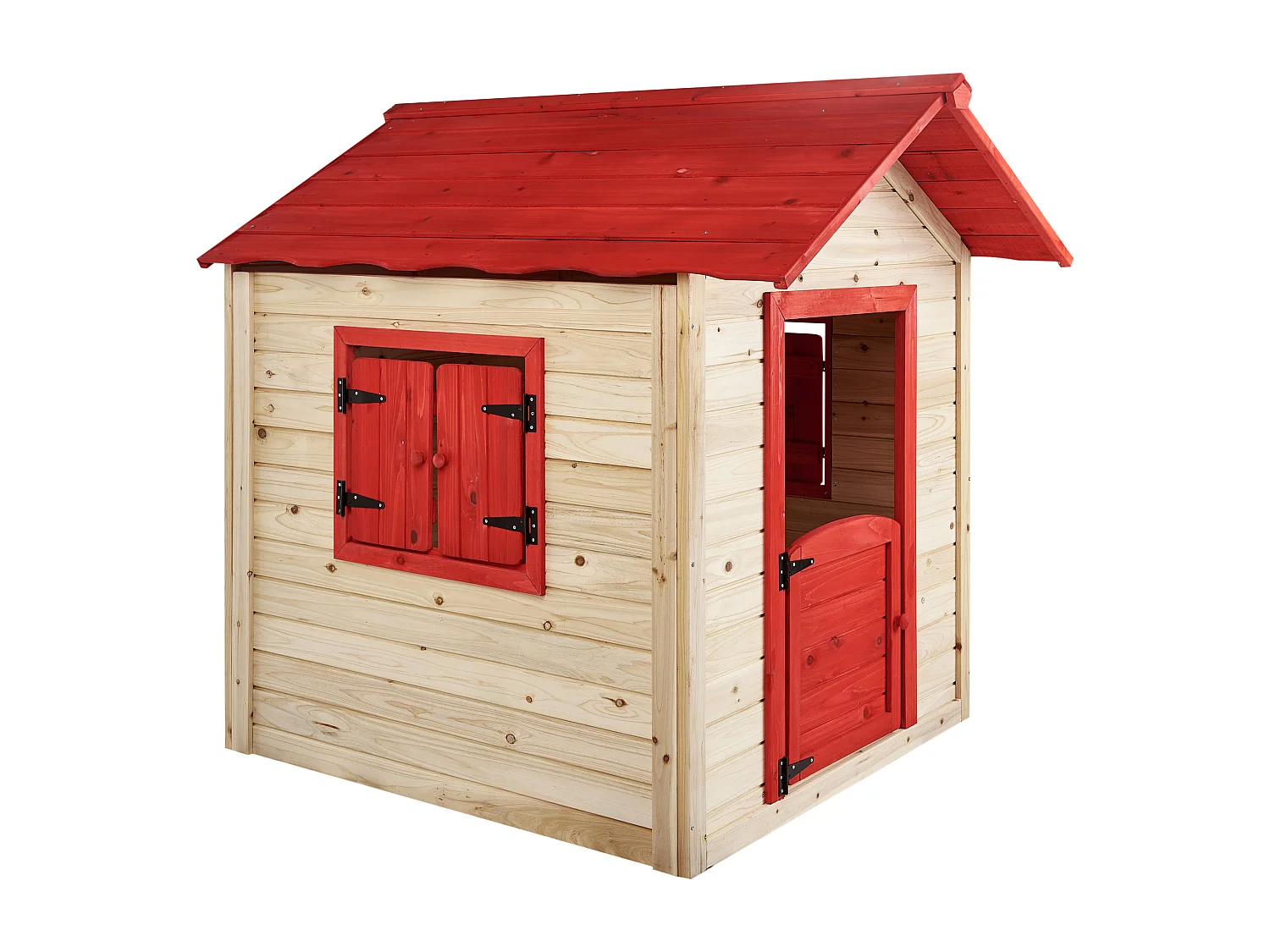 Cabane de jardin pour enfants PELOPIO Bois de sapin Marron clair