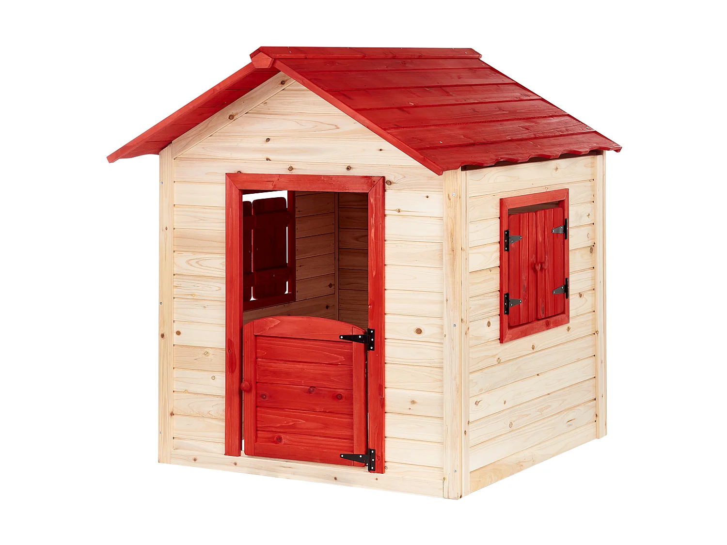 Cabane de jardin pour enfants PELOPIO Bois de sapin Marron clair