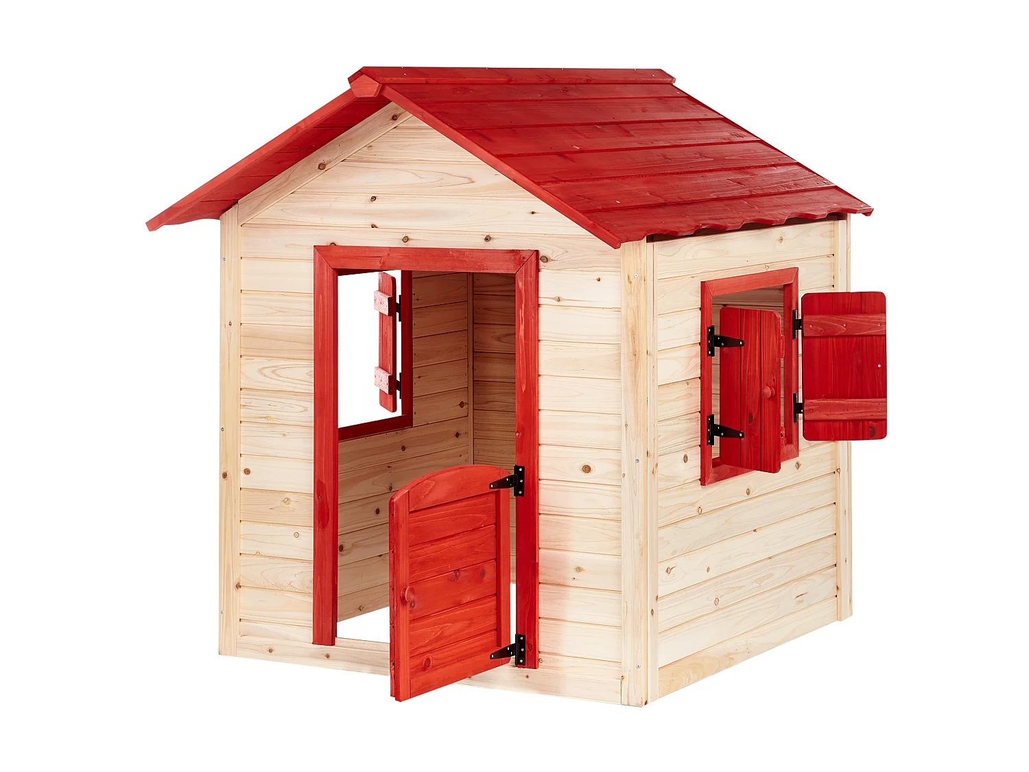 Cabane de jardin pour enfants PELOPIO Bois de sapin Marron clair