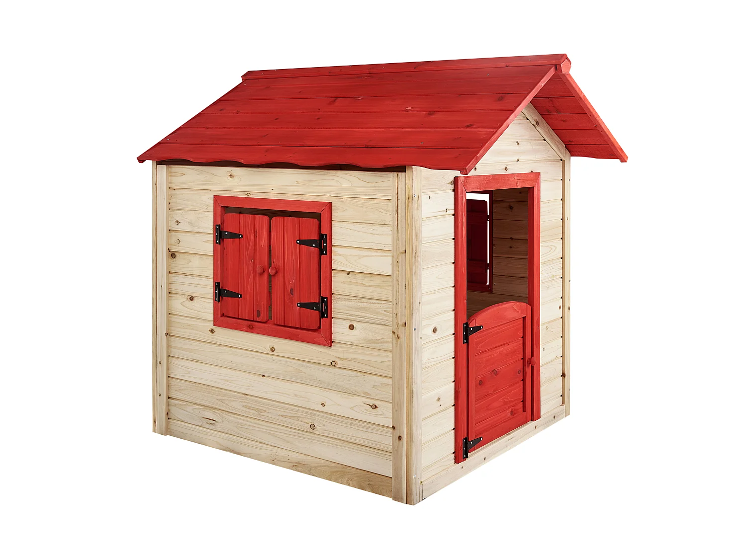 Cabane de jardin pour enfants PELOPIO Bois de sapin Marron clair