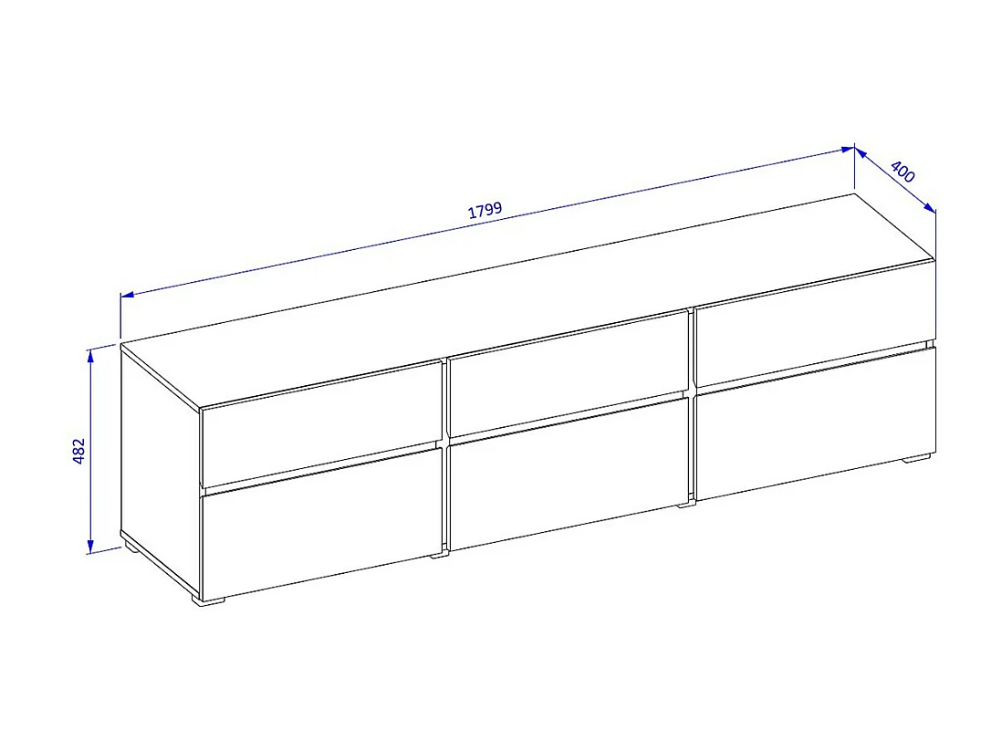 Conjunto de muebles de salón HAVANA – Aparador alto, mueble para TV, aparador bajo – Diseño moderno en beige y negro