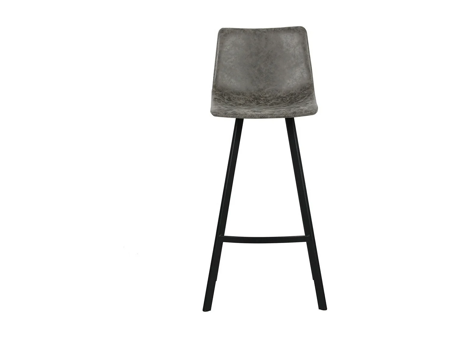 Cadeira de balcão 'Ozan' PU Cinza, dimensões: A108 x L49 x P47 cm