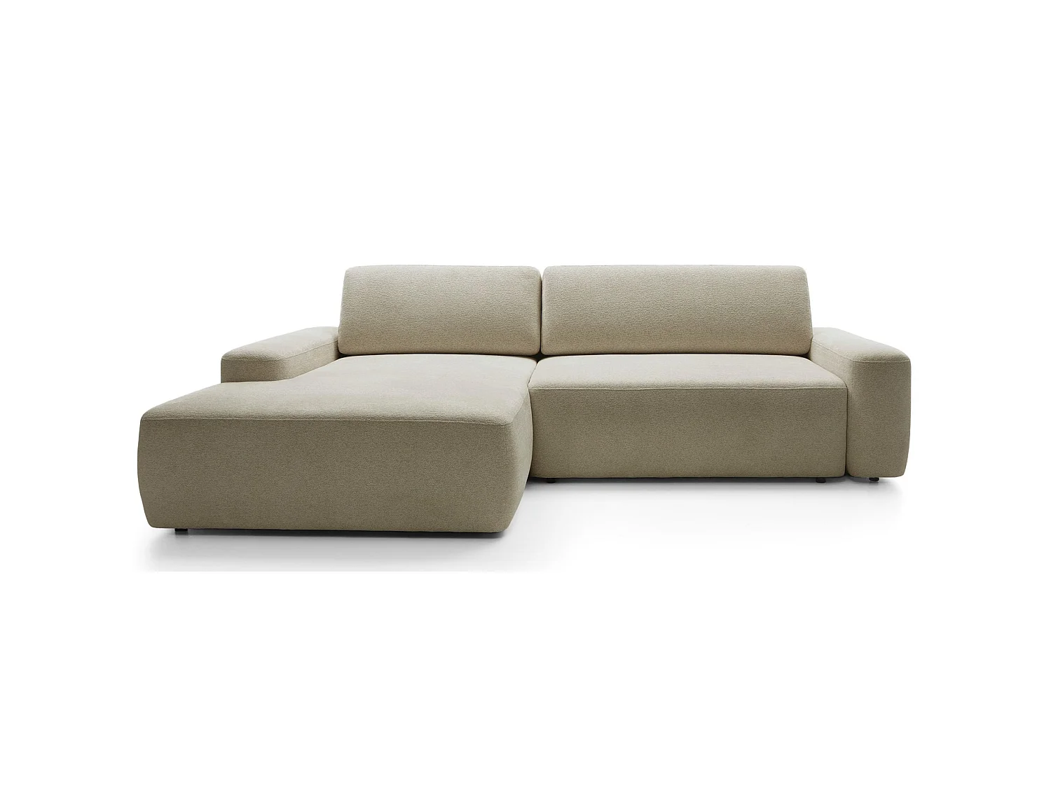 Hoekbank - beige chenille - linkerzijde - BALEO