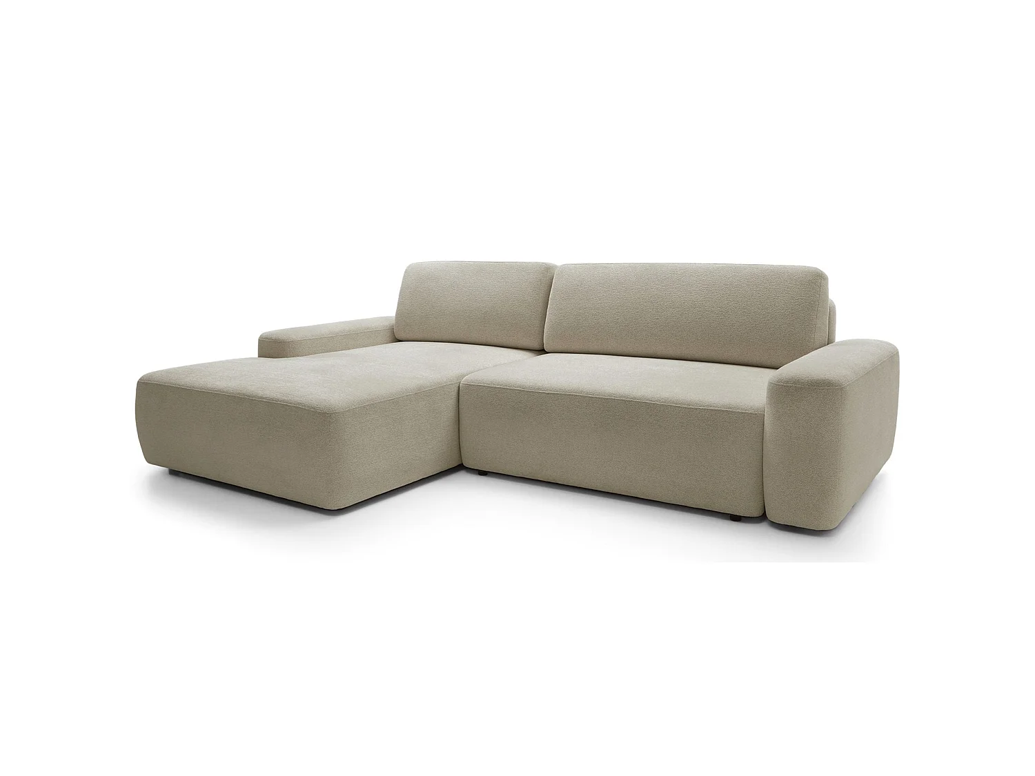 Hoekbank - beige chenille - linkerzijde - BALEO