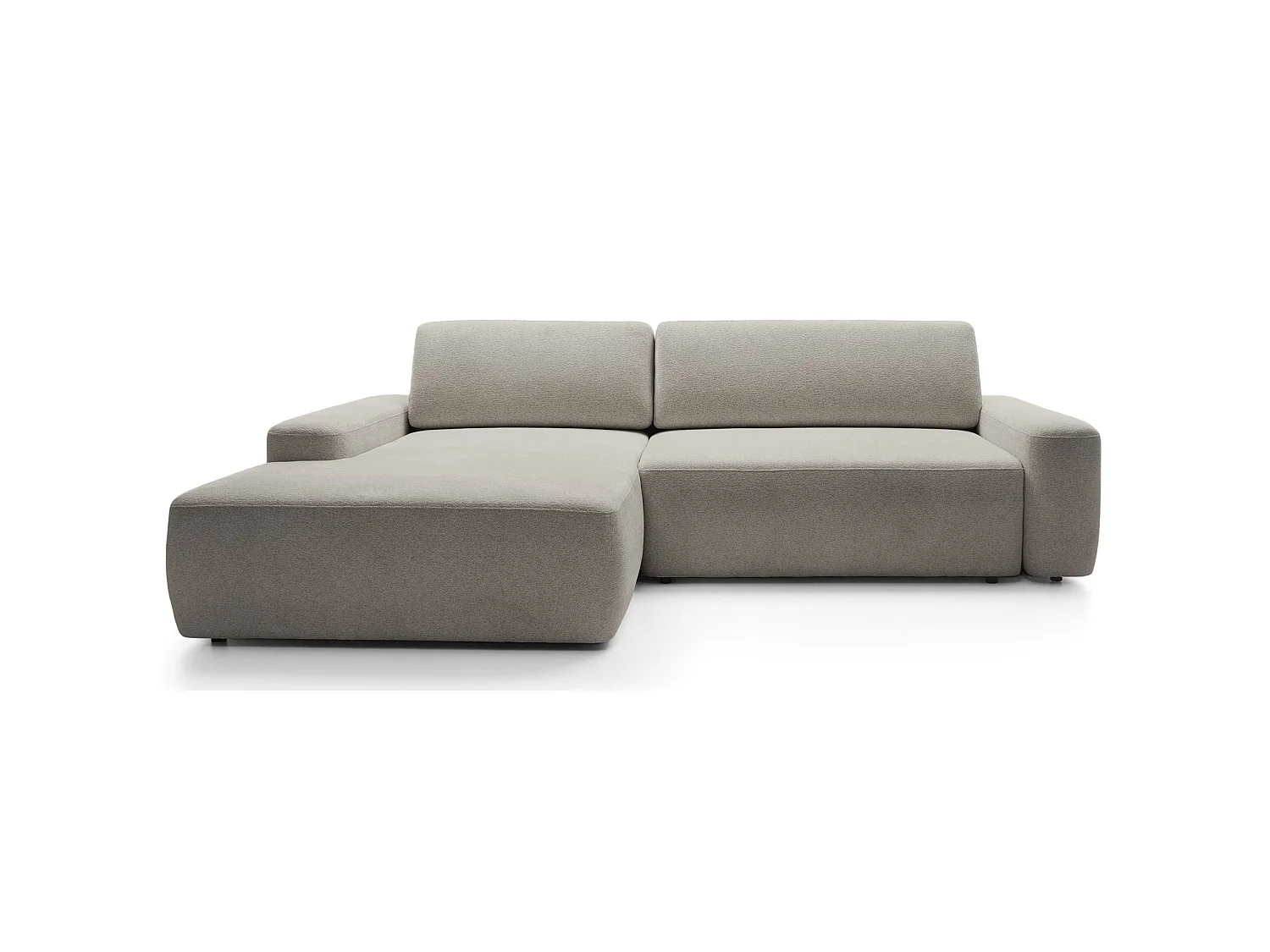Hoekbank - grijsbeige chenille - linkerzijde - BALEO