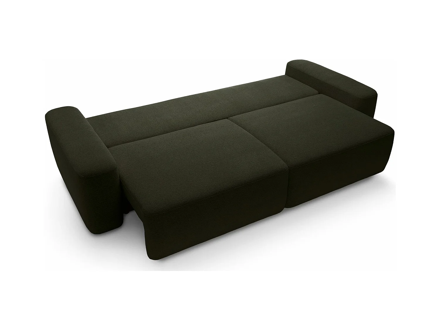 Canapé convertible 3 places - olive chenille - BALEO