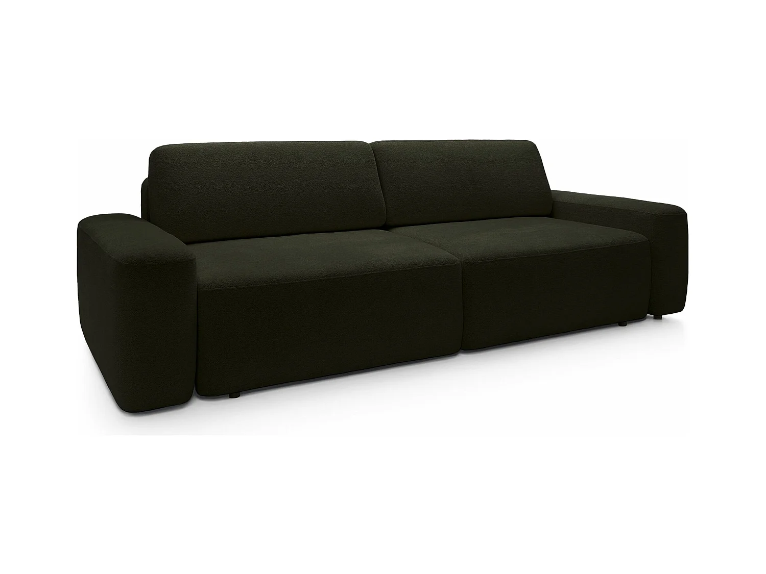 Canapé convertible 3 places - olive chenille - BALEO