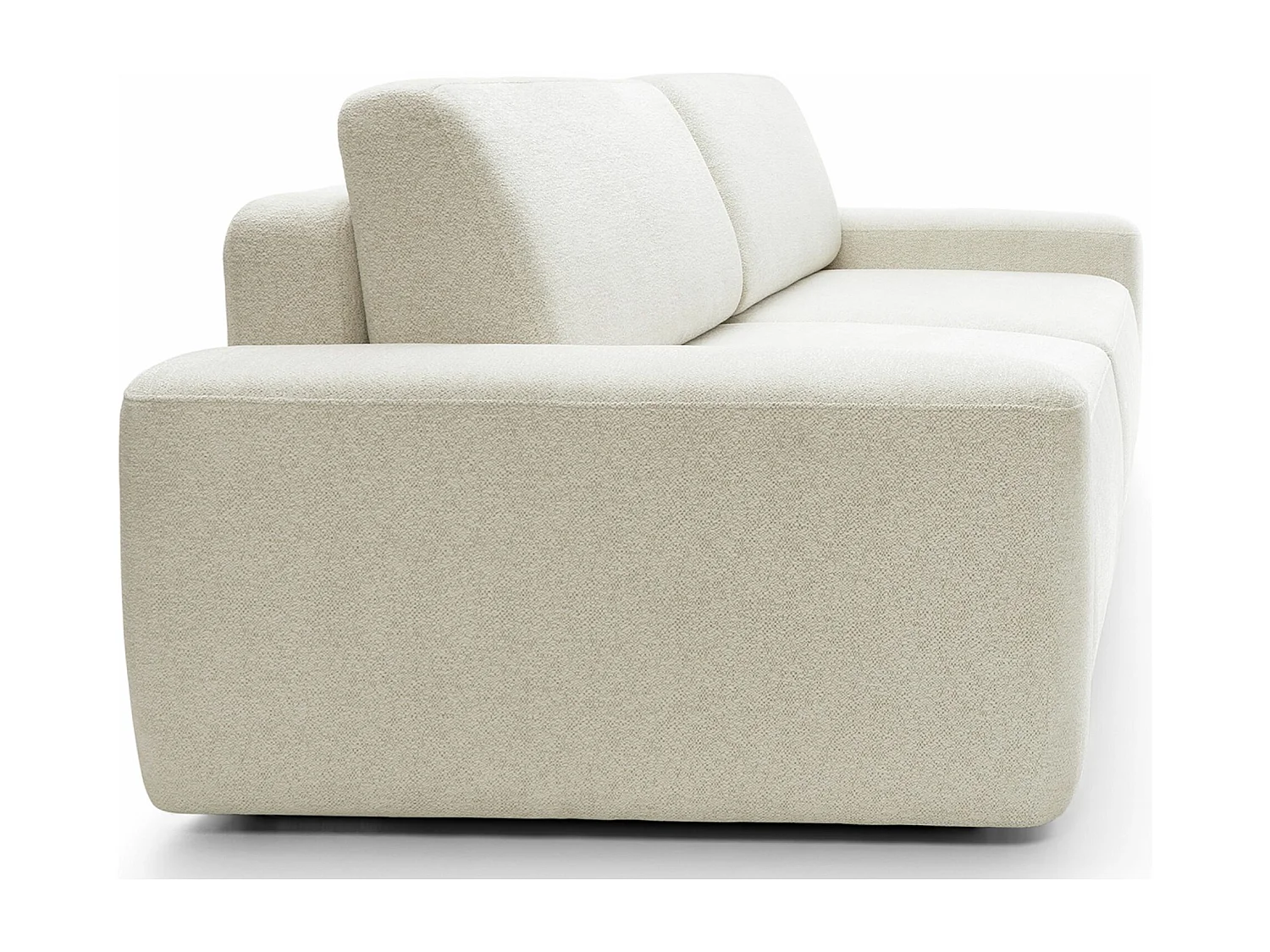 Canapé convertible 3 places - créme chenille - BALEO