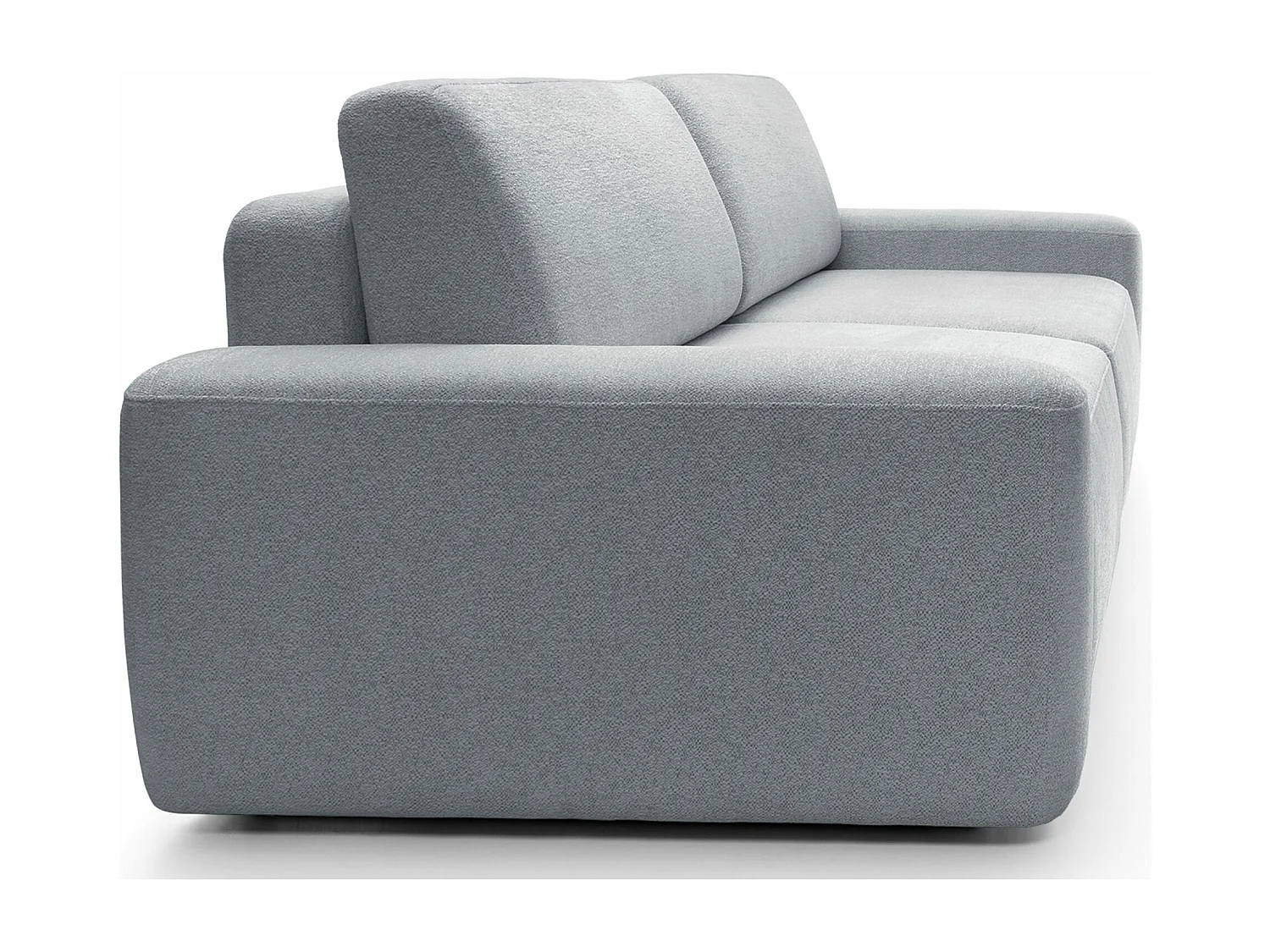 3-Sitzer Sofa mit Schlaffunktion - Chenille-Bezug - hellgrau - BALEO