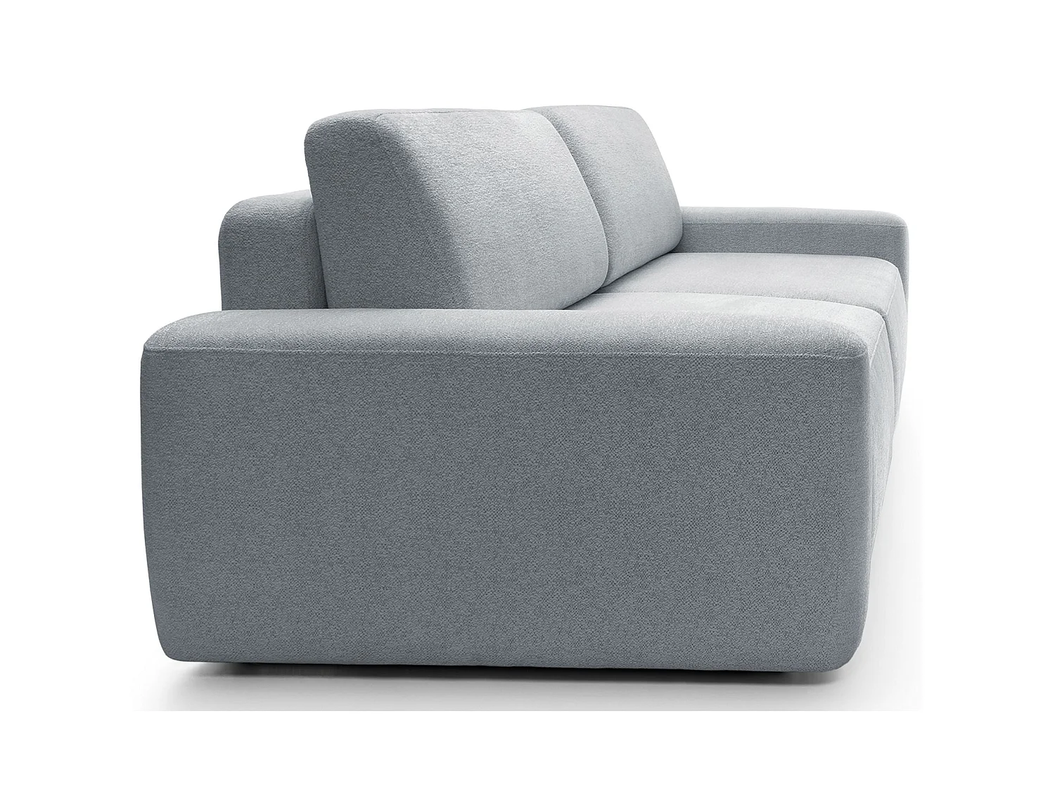 Canapé convertible 3 places - gris clair chenille - BALEO