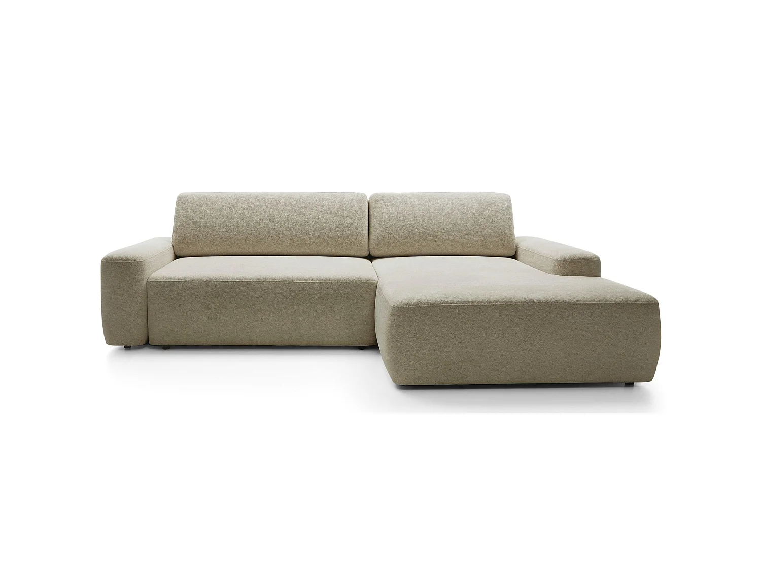 Hoekbank - beige chenille - rechterzijde - BALEO