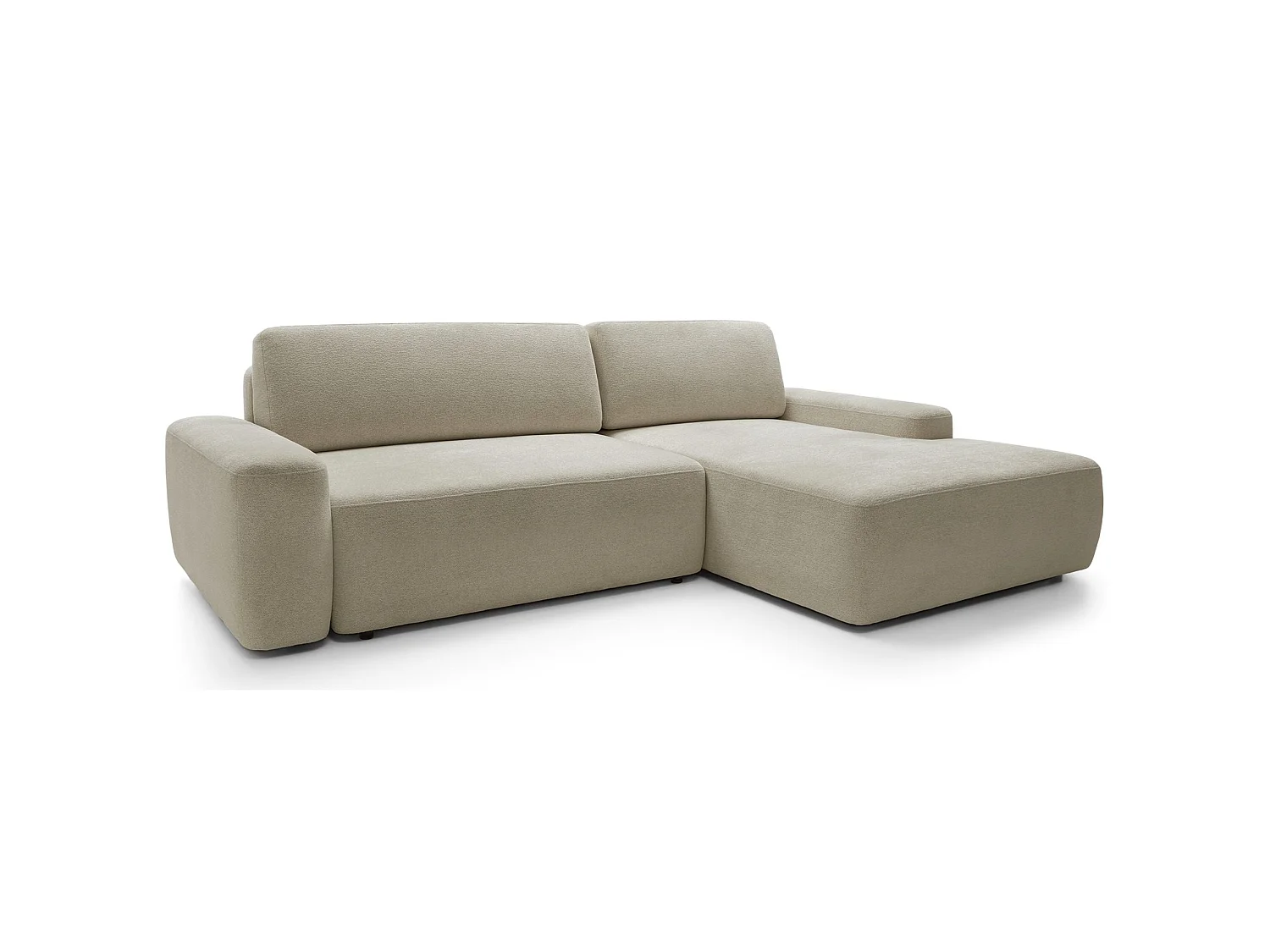 Hoekbank - beige chenille - rechterzijde - BALEO