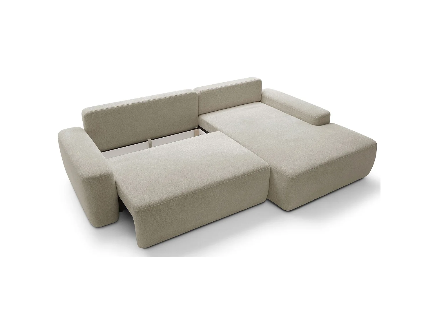 Hoekbank - beige chenille - rechterzijde - BALEO