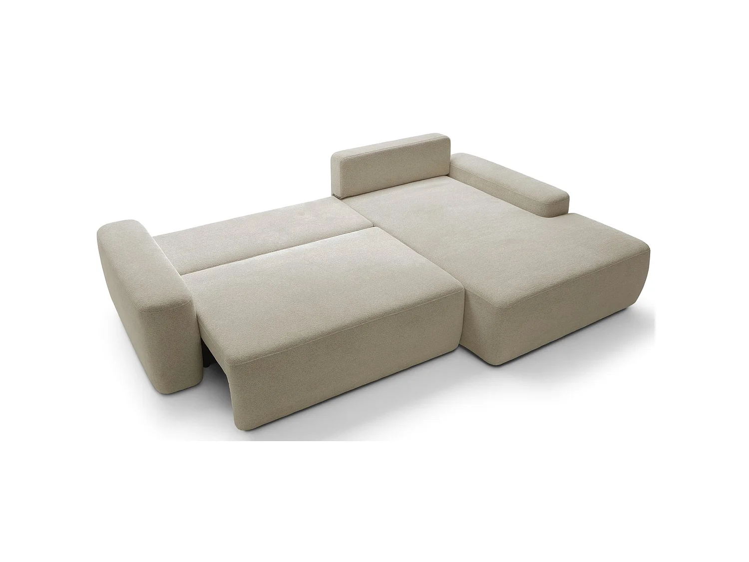 Hoekbank - beige chenille - rechterzijde - BALEO
