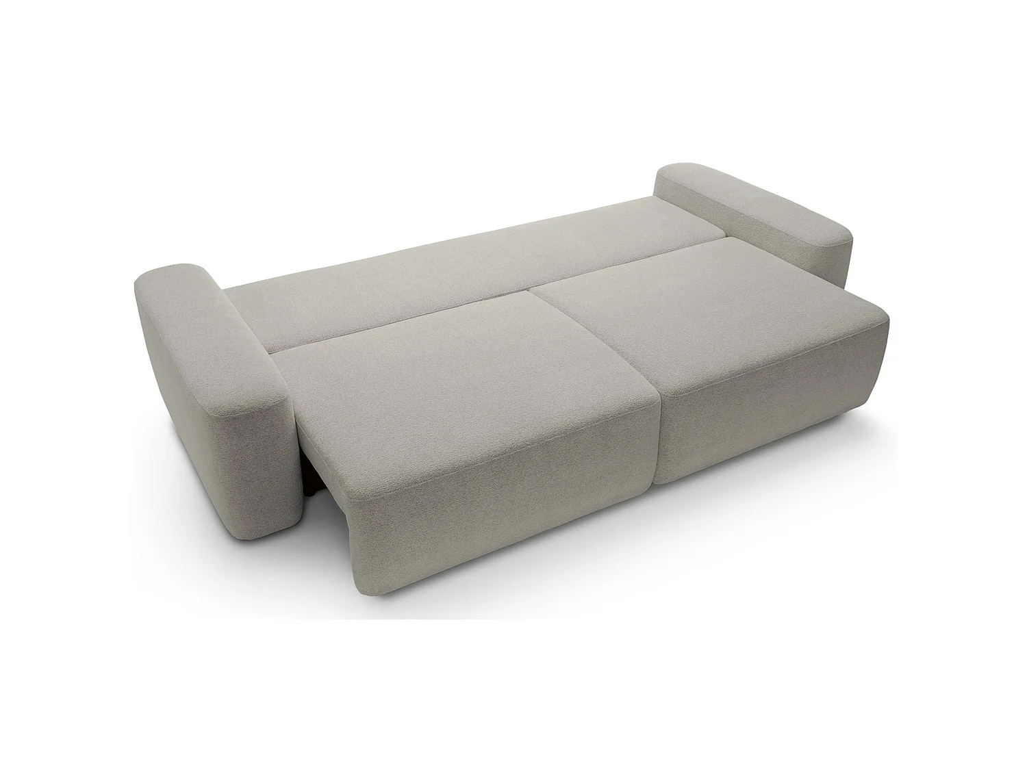 3-zits slaapbank - grijsbeige chenille - BALEO