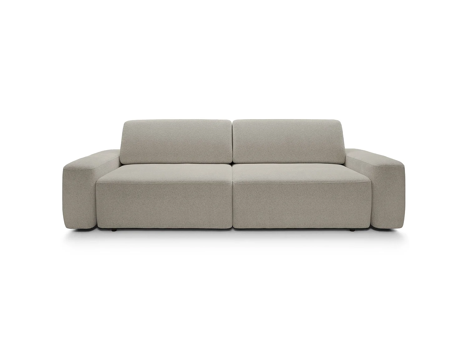 3-zits slaapbank - grijsbeige chenille - BALEO