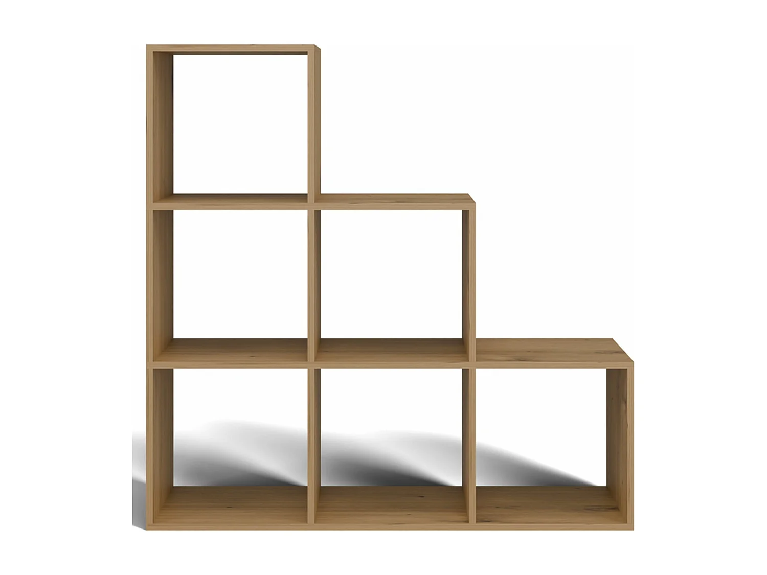 Étagère escalier avec 6 étagères - chêne artisanal - 115 cm - STEPI