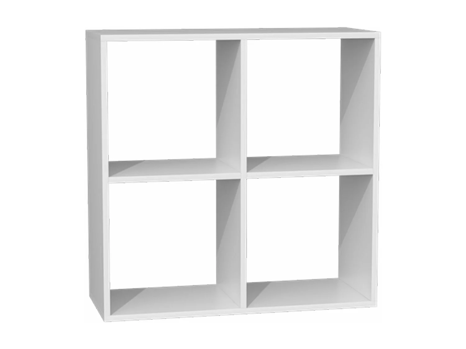 Étagère avec 4 étagères - 74 cm - blanc- MALAX