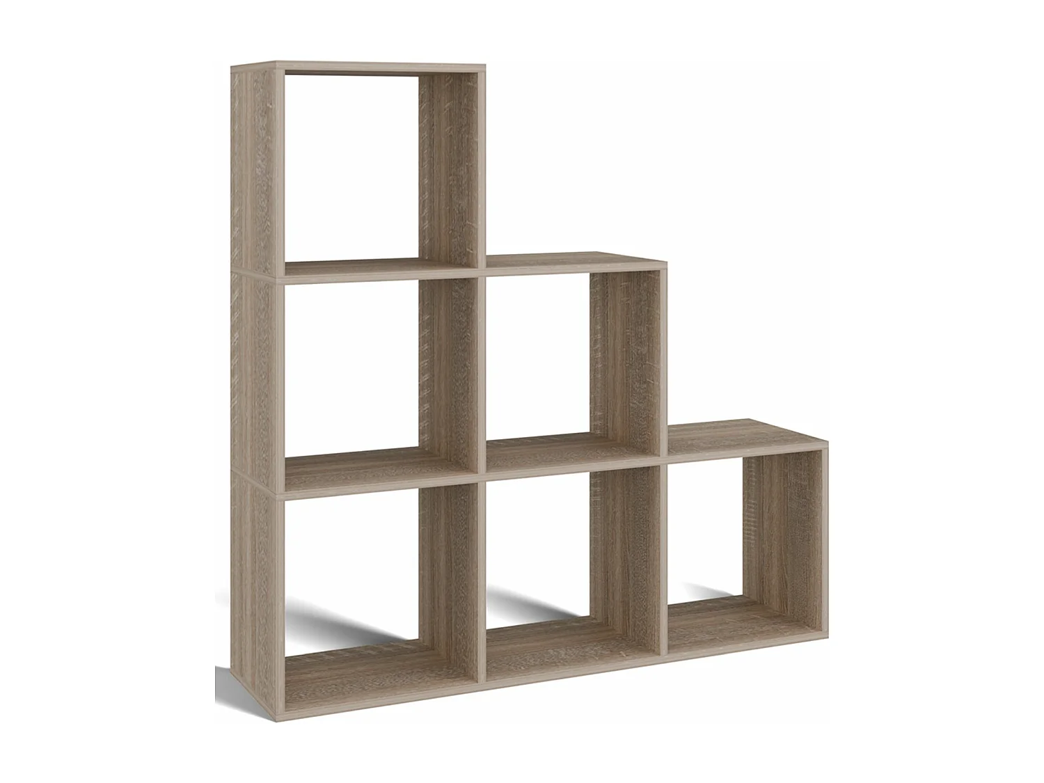 Étagère escalier avec 6 étagères - Chêne Sonoma - 115 cm - STEPI