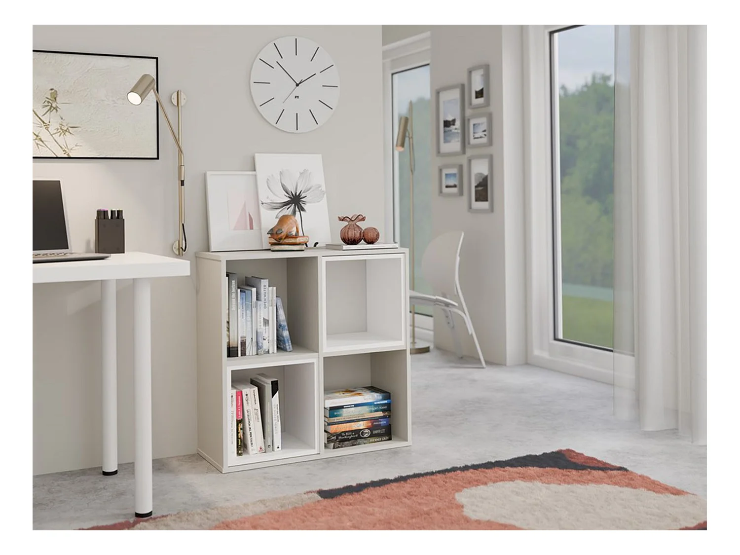 Étagère avec 4 étagères - 74 cm - Cachemire - MALAX