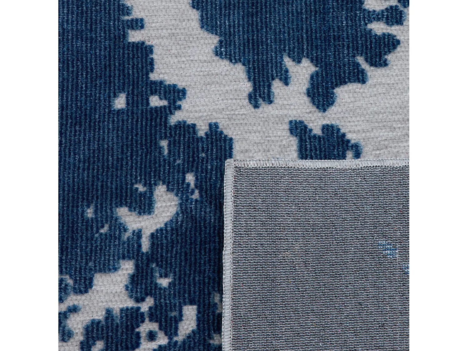 Tapis d'extérieur - 114x170cm - Bleu - Réversible - 100% polypropylène - 1350gr / m² - BYBLOS