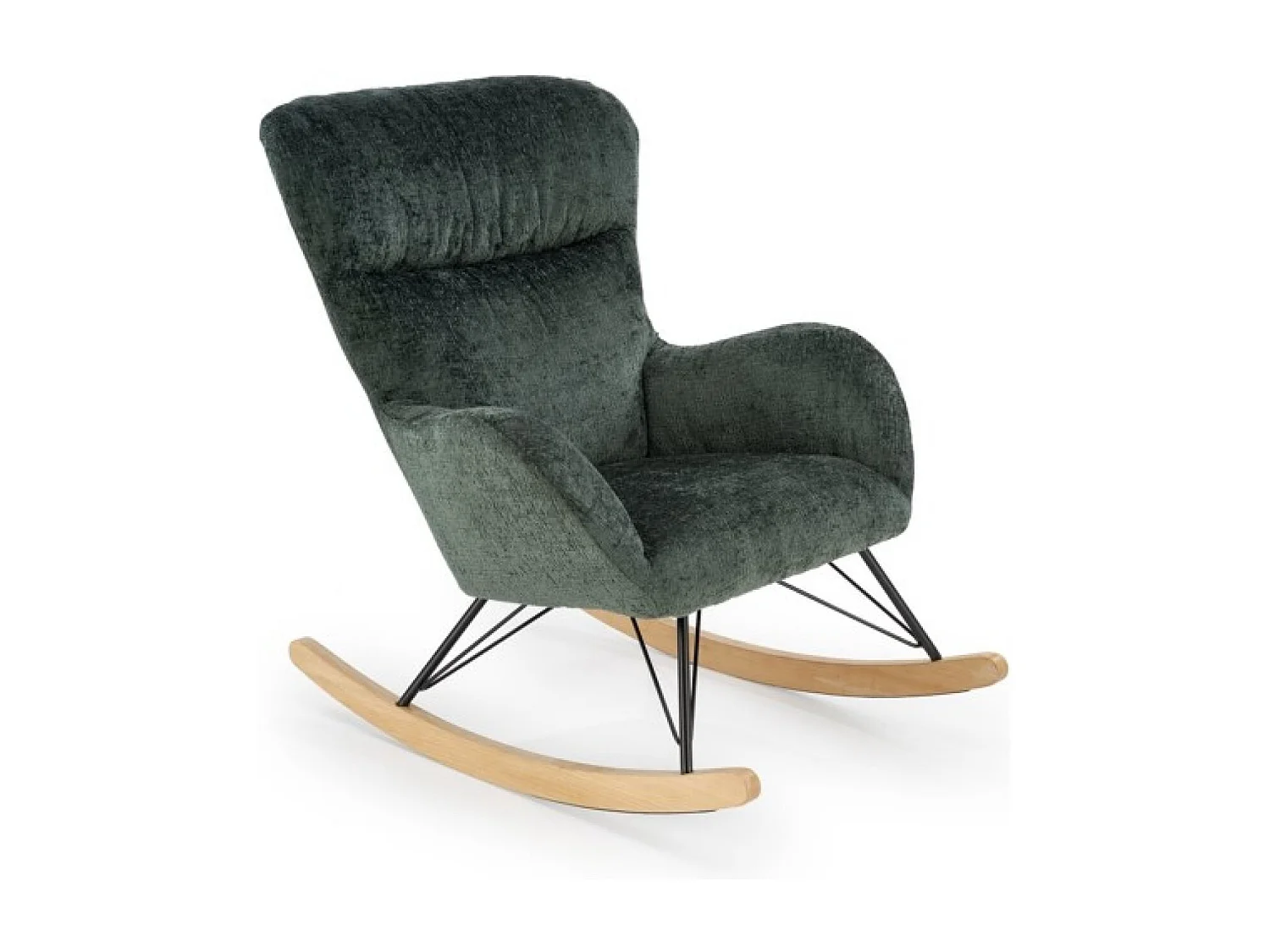 Sedia a dondolo Castro/nera