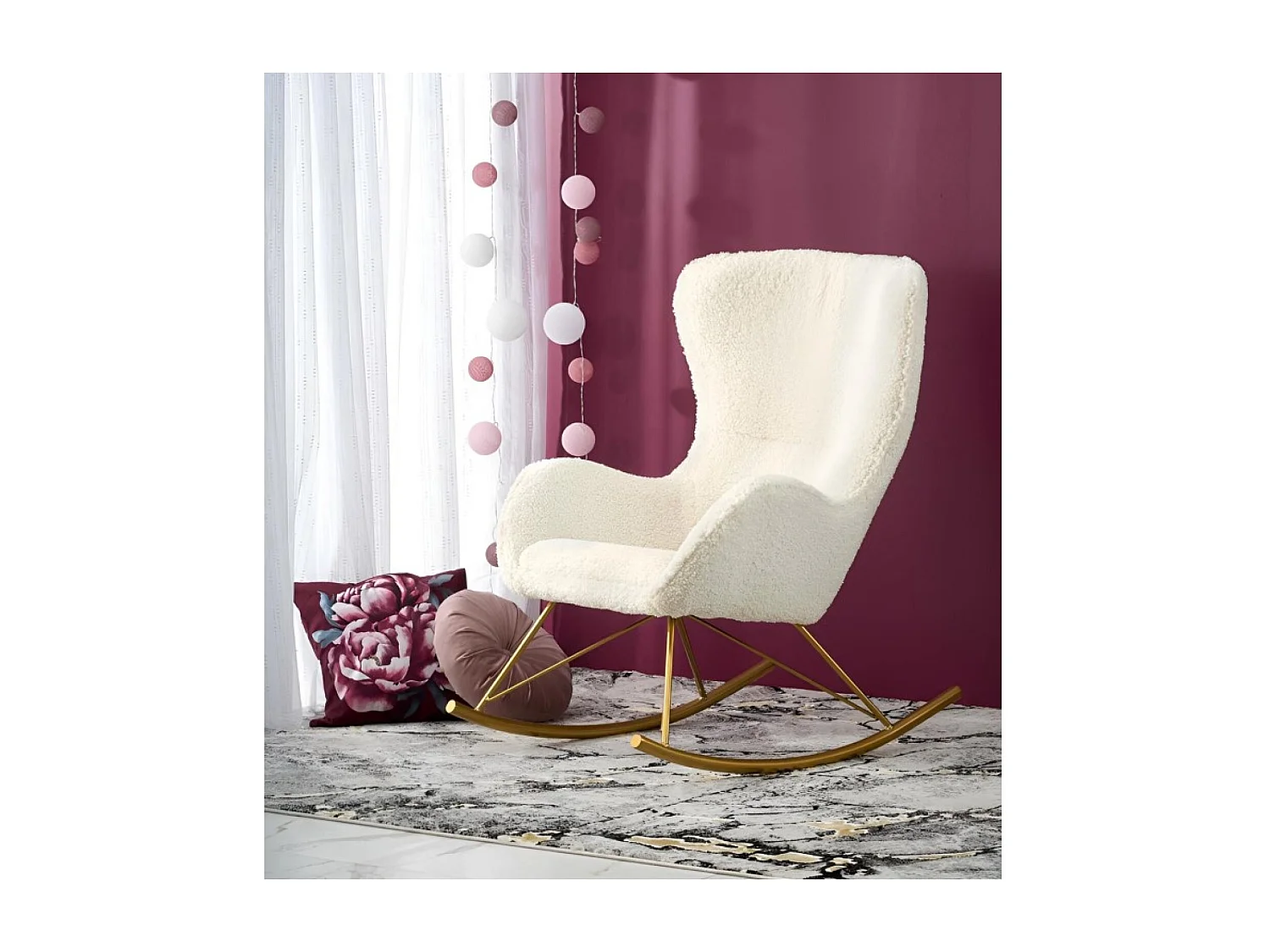 Fauteuil à bascule Liberto/blanche