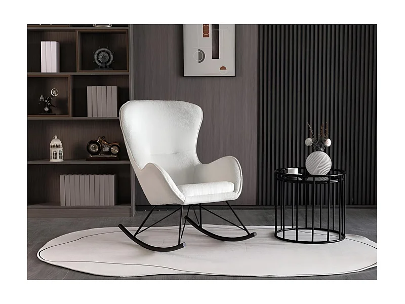 Sedia a dondolo Liberto 3/bianca