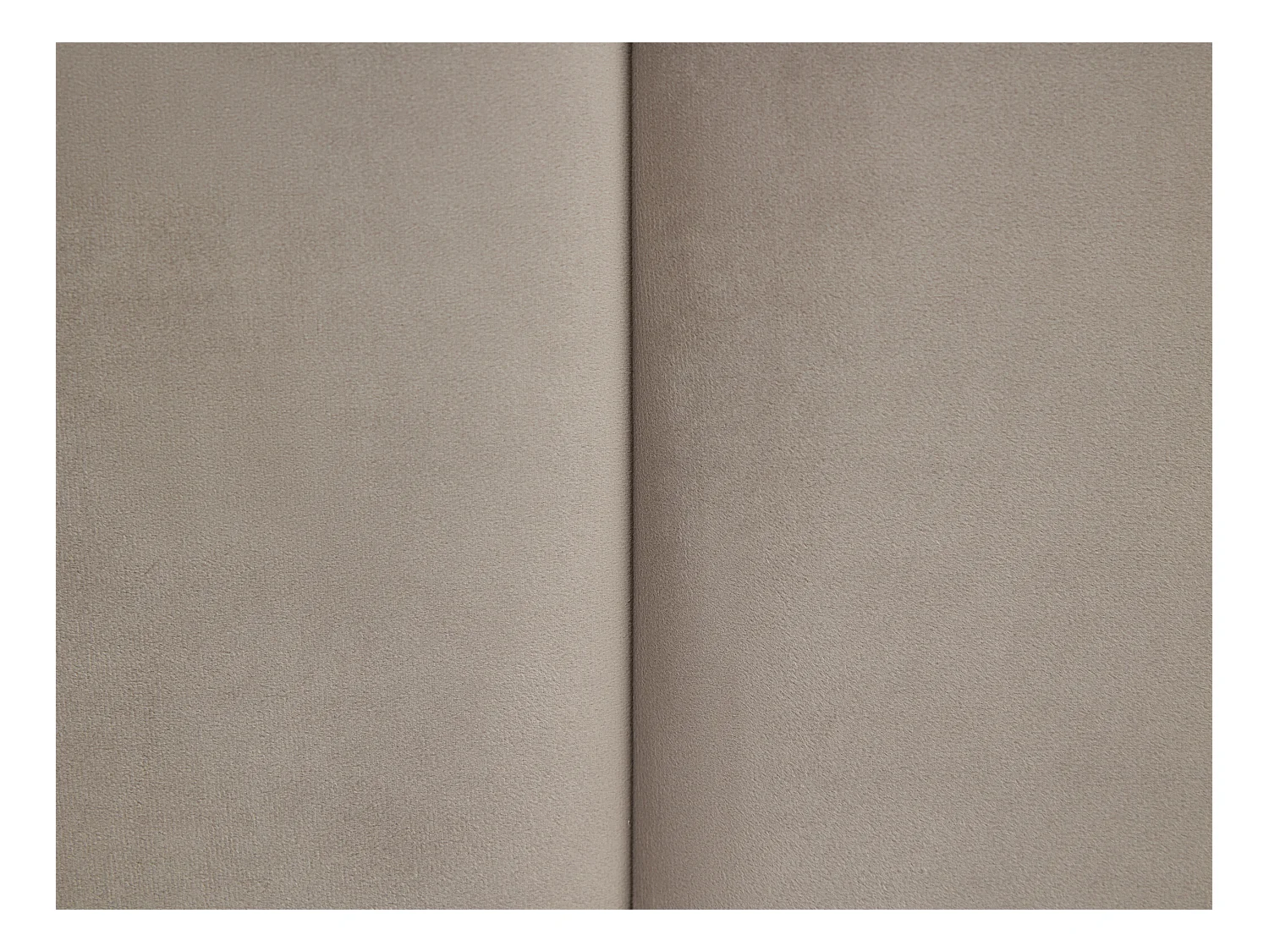 Bett mit Bettkasten mit Kopfteil & integrierter Lampe + Matratze - 160 x 200 cm - Samt - Taupe - SARETO