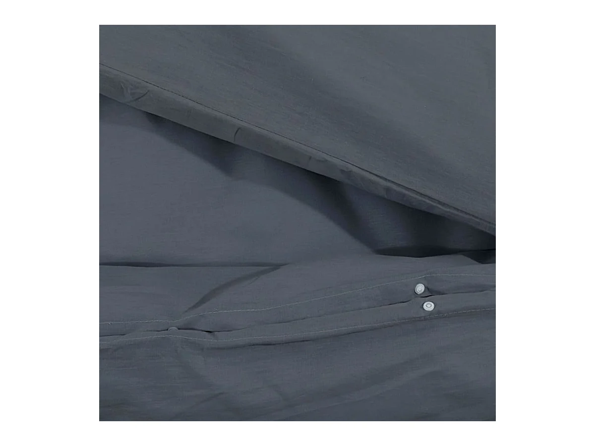 Conjunto de Capa de Edredão Antracite 140x200 cm Microfibra - Suave, Confortável, Elegante